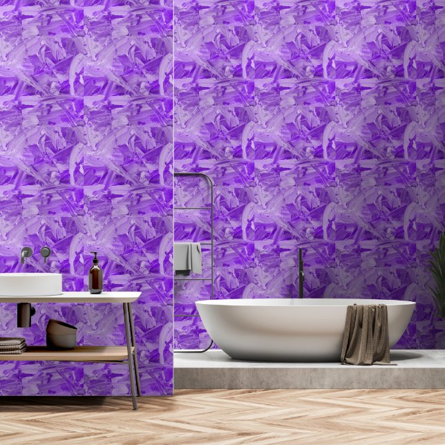 Bold Purple  Wallpaper (Bathroom)