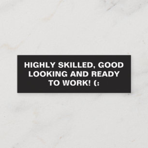 Bold Quote Mini Business Card