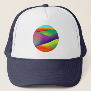 Bold Rainbow Hills Trucker Hat