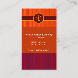 Bold  Red Attorney W/ Appointment Card