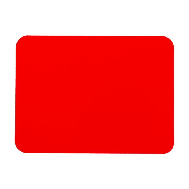 Bold Red Background Magnet (Horizontal)