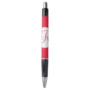 Bold Red Circle Monogram