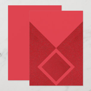 Bold Red Diamond Minimalist Invite – Customisable