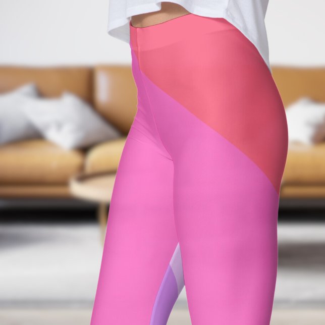 Bold Red Fade Abstract Leggings (Bold Red Fade Abstract Leggings)