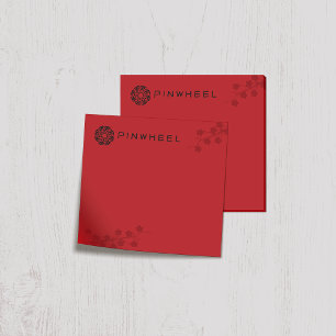 Bold Red Floral Post-it Notes