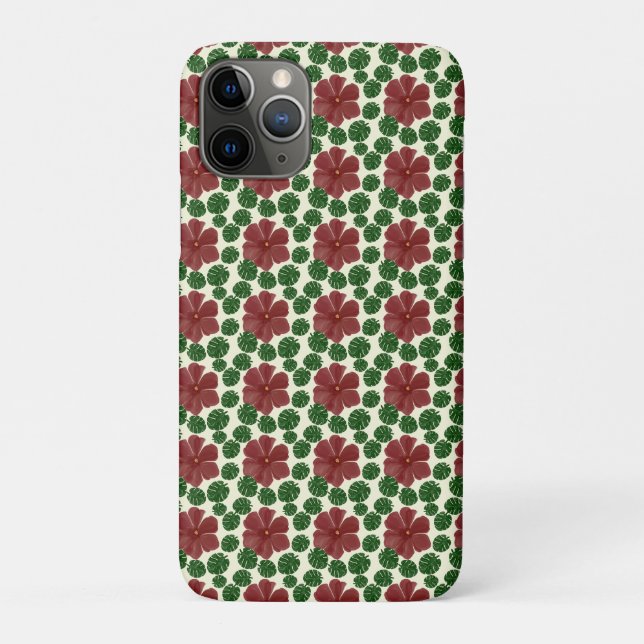 Bold Red Floral Seamless Pattern   Case-Mate iPhone Case (Back)