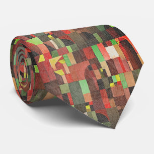 Bold Red Green – Architectural Grid Tie