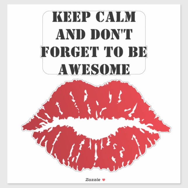 Bold Red Lips Aesthetic (Sheet)