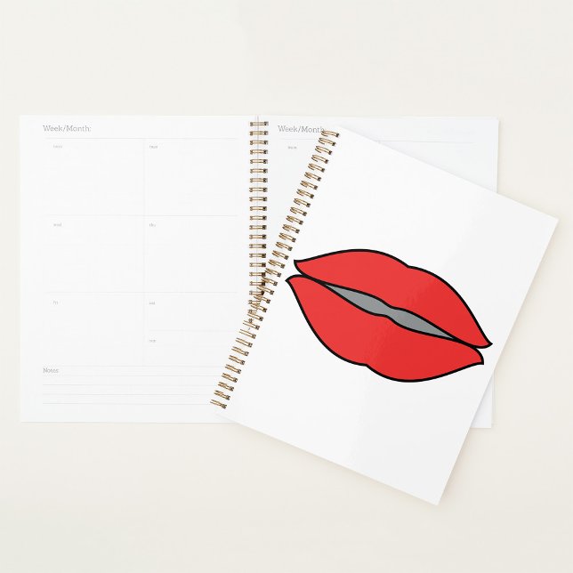 Bold Red Lips Pop Art Planner (Creator Uploaded)