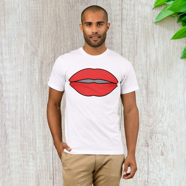 Bold Red Lips Pop Art T-Shirt (Creator Uploaded)