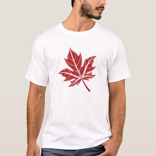 Bold Red Maple Leaf T-Shirt (Front)