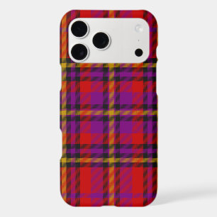 Bold Red & Purple Plaid Tartan Seamless Pattern
