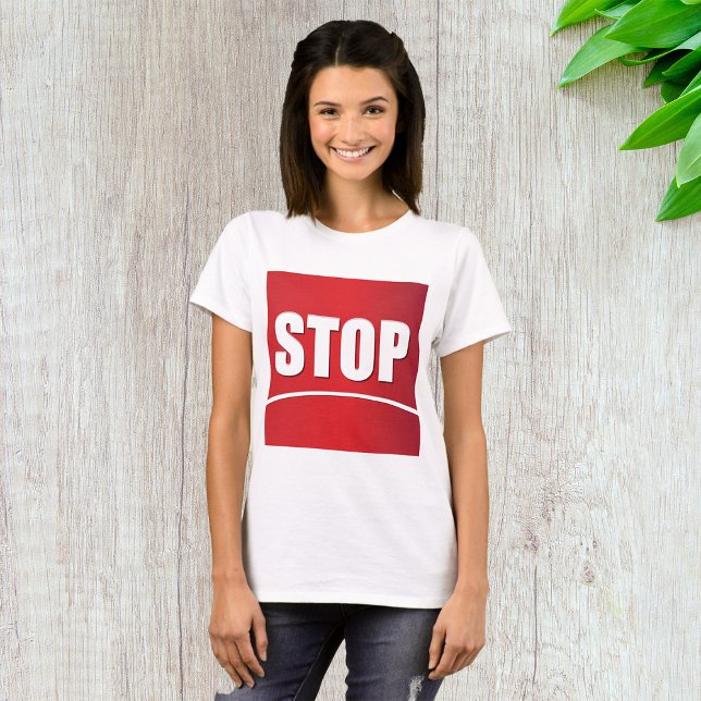 Bold Red Stop Sign T-Shirt (Creator Uploaded)