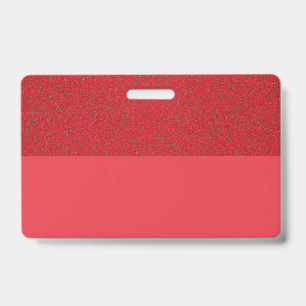 Bold Red Textured Top Badge Template – Customise ID Badge