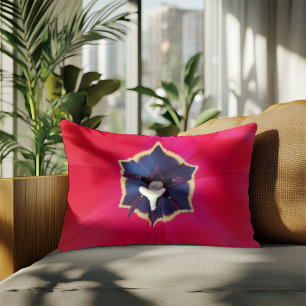Bold Red Tulip Flower Macro Nature Photography Decorative Cushion