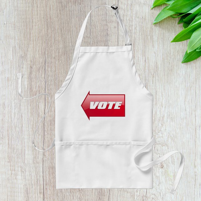 Bold Red Vote Arrow Sign Election Campaign Voting  Standard Apron (Creator Uploaded)