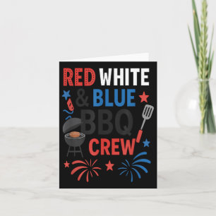Bold Red White And Blue – Patriotic Independence D Card