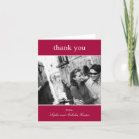 Bold Reminder Thank You Cards (Ruby Red)