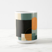 Bold Retro: Abstract Circles & Rectangles