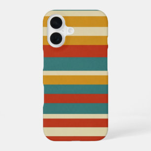 Bold Retro Bands iPhone 16 Case