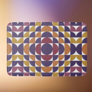 Bold Retro Circles Bath Mat   Mid-Century Modern