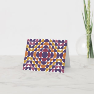 Bold Retro Circles Greeting Card