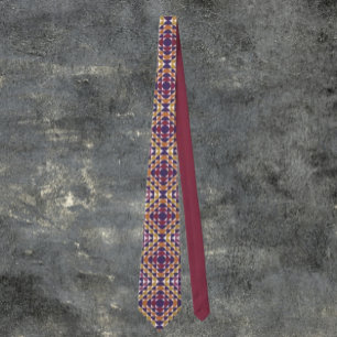 Bold Retro Circles Necktie Mid-Century Modern
