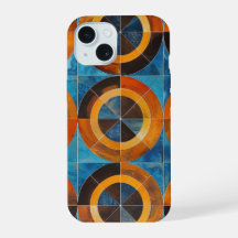 Bold Retro Geometric Circles Phone Case