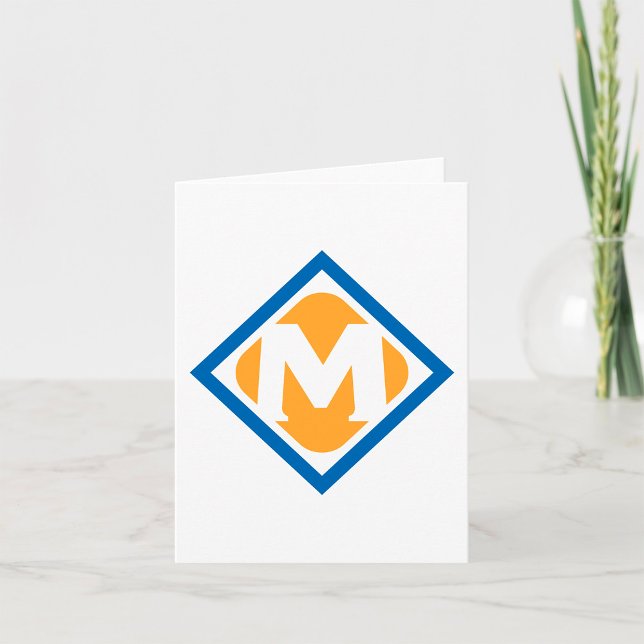 Bold Retro Metro M Logo Urban Transit Emblem Card (Creator Uploaded)