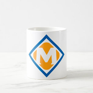 Bold Retro Metro M Logo Urban Transit Emblem Coffee Mug