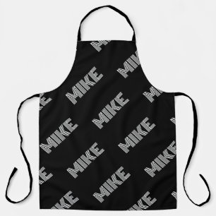 Bold Retro-modern Name or Word Pattern Apron