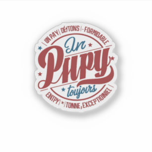 Bold Retro Papy Circle Typography
