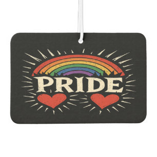 Bold Retro PRIDE Rainbow Car Air Freshener