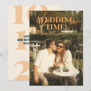 Bold Retro Save the Date Invitation