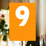 Bold Retro Wedding Table Number<br><div class="desc">Table Number in a bold colourful retro style Wedding Place Card from Ricaso - add your table numbers to these great cards - perfect for your wedding reception - designed in a modern zesty fun style - compliments the other products from the collection</div>