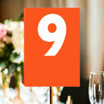 Bold Retro Wedding Table Number<br><div class="desc">Table Number in a bold colourful retro style Wedding Place Card from Ricaso - add your table numbers to these great cards - perfect for your wedding reception - designed in a modern zesty fun style - compliments the other products from the collection</div>