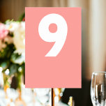 Bold Retro Wedding Table Number<br><div class="desc">Table Number in a bold colourful retro style Wedding Place Card from Ricaso - add your table numbers to these great cards - perfect for your wedding reception - designed in a modern zesty fun style - compliments the other products from the collection</div>