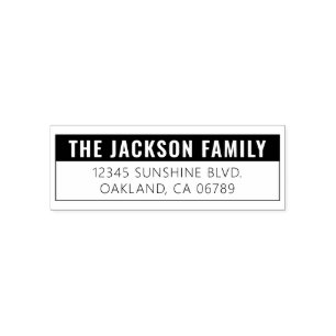 Bold Return Address Self Inking Stamp