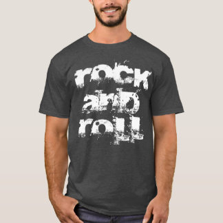 bold rock and roll text T-Shirt