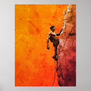 Bold Rock Climber Wall Art