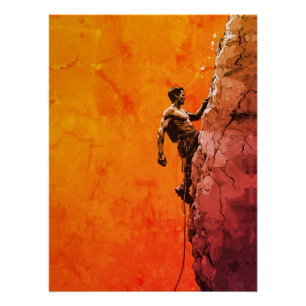 Bold Rock Climber Wall Art