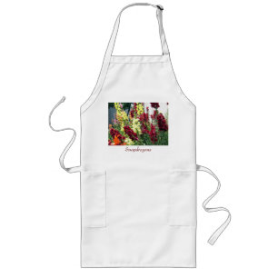 Bold Rocket Snapdragons Long Apron