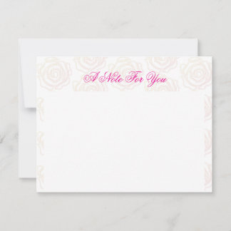'Bold Rose' Flat Note Card