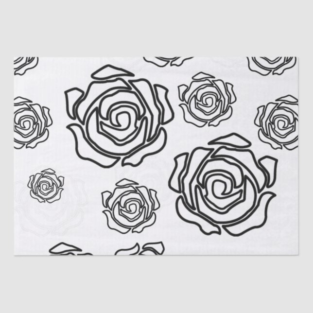 'Bold Rose' Tissue Paper (Front)
