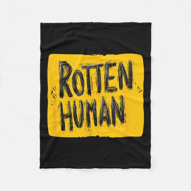 Bold Rotten Human Costume Fleece Blanket (Front)