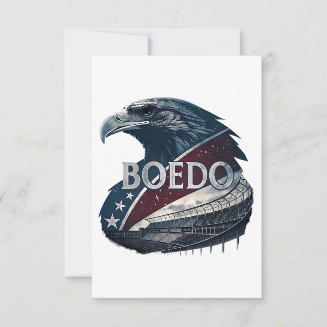 Bold Rules: A Clear, Striking Message RSVP Card (Front)