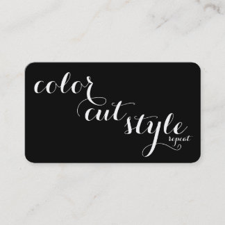 Bold Salon Referral Card - cut colour style repeat