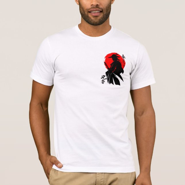 Bold Samurai Art for Martial Arts Fans T-Shirt (Front)