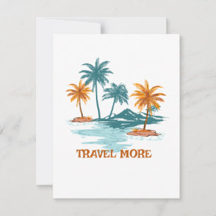Bold Sans Serif	Clean Greeting Card   travel more