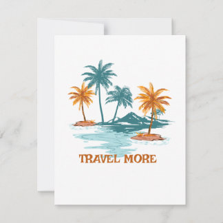 Bold Sans Serif	Clean Greeting Card | travel more